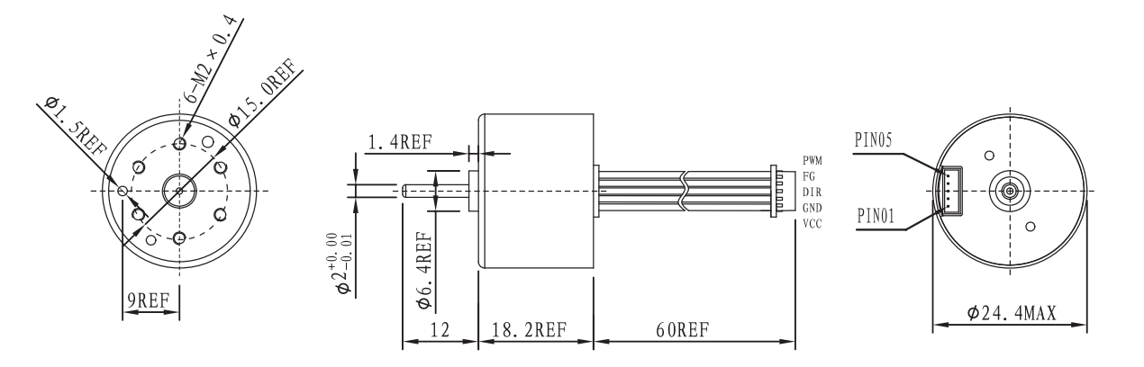 OT-EM2418無刷電機|卷發(fā)棒電機|美容儀電機-萬至達電機