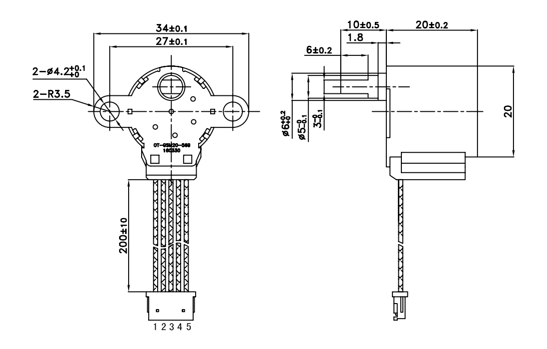 OT-GSM20-569步進(jìn)電機(jī)|監(jiān)控攝像頭電機(jī)|高速球攝像頭云臺電機(jī)|空調(diào)電機(jī)-萬至達(dá)電機(jī)