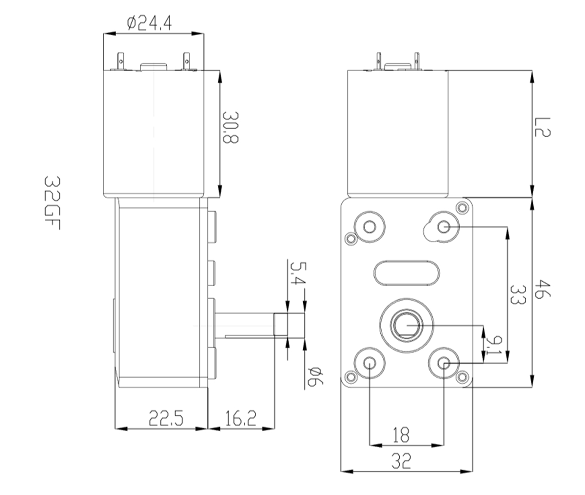 OT-32GF轉(zhuǎn)向燈減速電機(jī)|減速齒輪箱|減速馬達(dá)|電機(jī)定制-萬至達(dá)電機(jī)