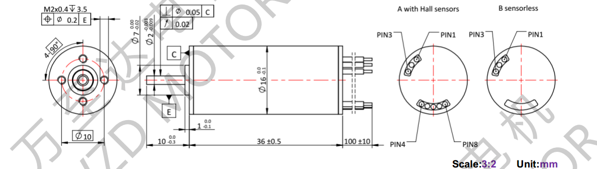 OT-ECS1636無(wú)槽無(wú)刷直流電機(jī)-空心杯電機(jī)-萬(wàn)至達(dá)電機(jī)