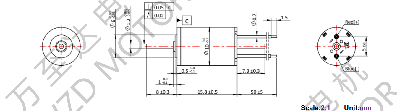 OT-CM1016空心杯電機(jī)-萬至達(dá)電機(jī)