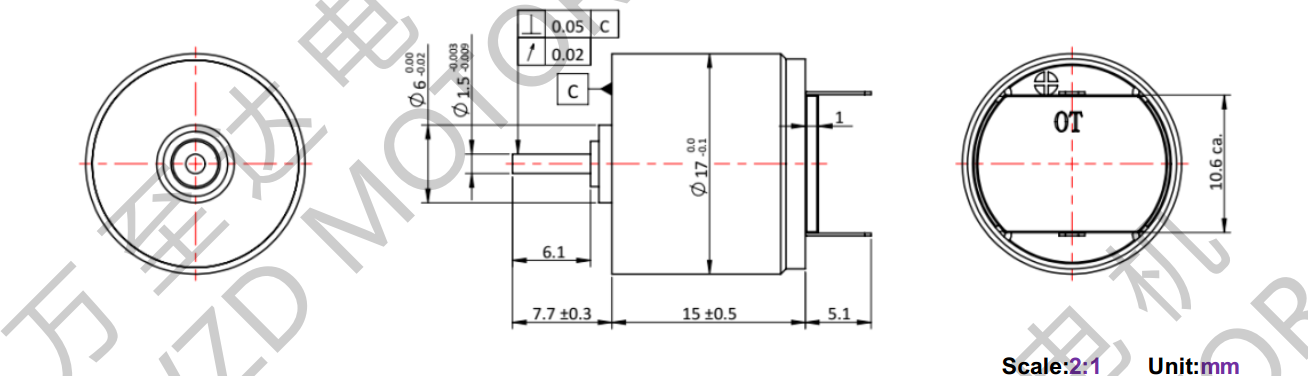 OT-CM1715空心杯電機(jī)-萬至達(dá)電機(jī)
