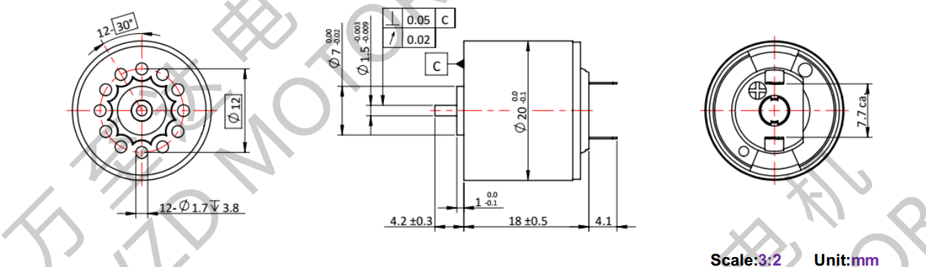 OT-CM2018空心杯電機(jī)-萬(wàn)至達(dá)電機(jī)