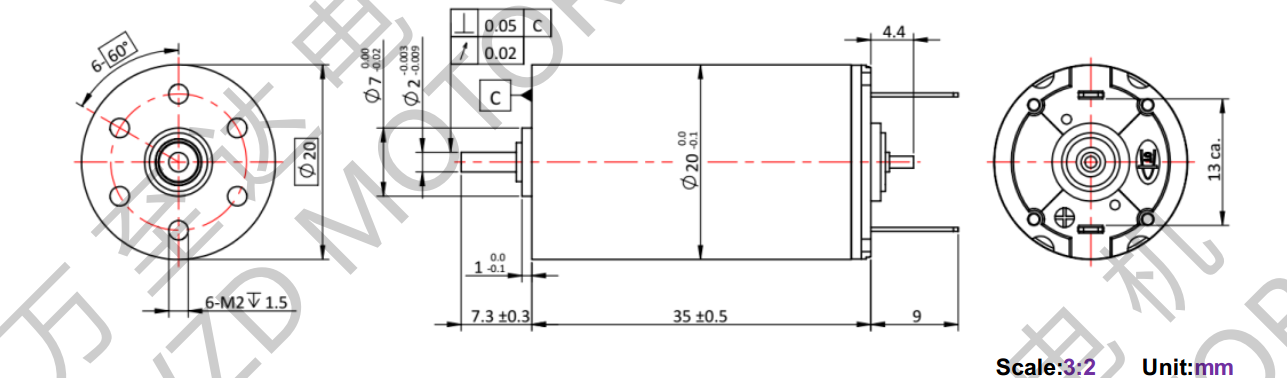 OT-CM2035空心杯電機(jī)-萬至達(dá)電機(jī)